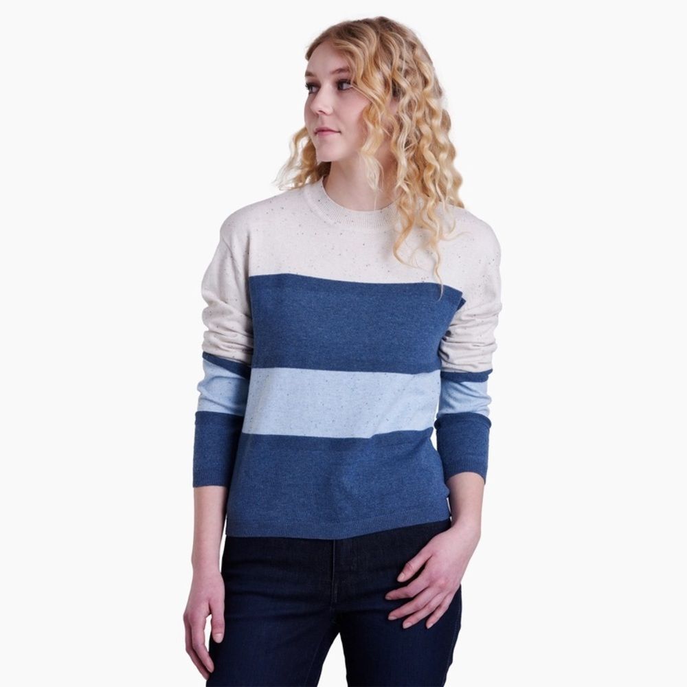 KÜHL Valencia Color Block Sweater in Big Sky Blue NWT size M